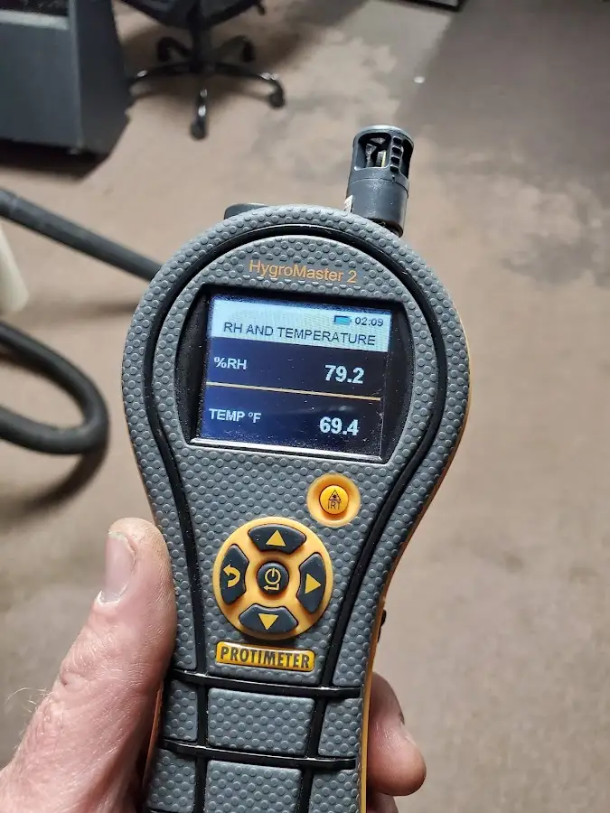 Moisture meter humidity assessment for Fire & Smoke Damage Restoration in Hooper
